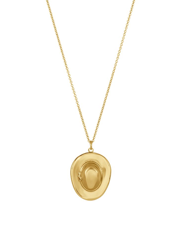 Cowgirl Dreams Necklace Adjustable Gold Plated Chain Necklace With Round Pendant, Adjustable Gold-plated Chain Necklace With Round Pendant, Adjustable Gold-tone Necklace With Round Pendant, Classic Adjustable Yellow Gold Chain Necklace, Adjustable Classic Yellow Gold Chain Necklace, Classic Adjustable Pendant Necklaces, Classic Adjustable Pendant Necklace, Adjustable Gold-tone Necklace, Adjustable Brass Chain Necklace, Tarnish Resistant