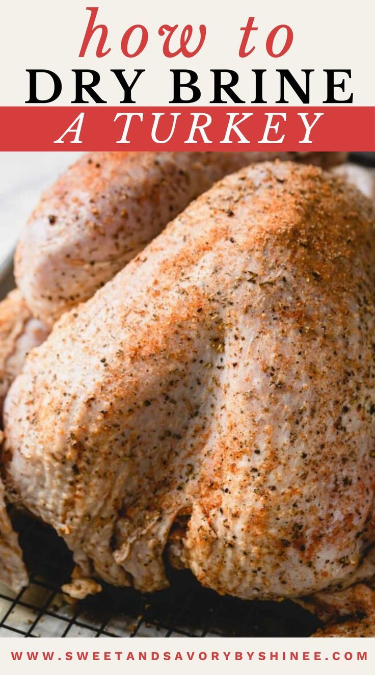 How to dry brine a turkey Cajun Dry Brine Turkey, Dry Brine Turkey For Frying, Brine For Fried Turkey, How To Brim A Turkey, Dry Brining Turkey, Fried Turkey Brine Recipes, Dry Brine Smoked Turkey Recipes, Dry Rub Brine For Turkey, Bringing A Turkey