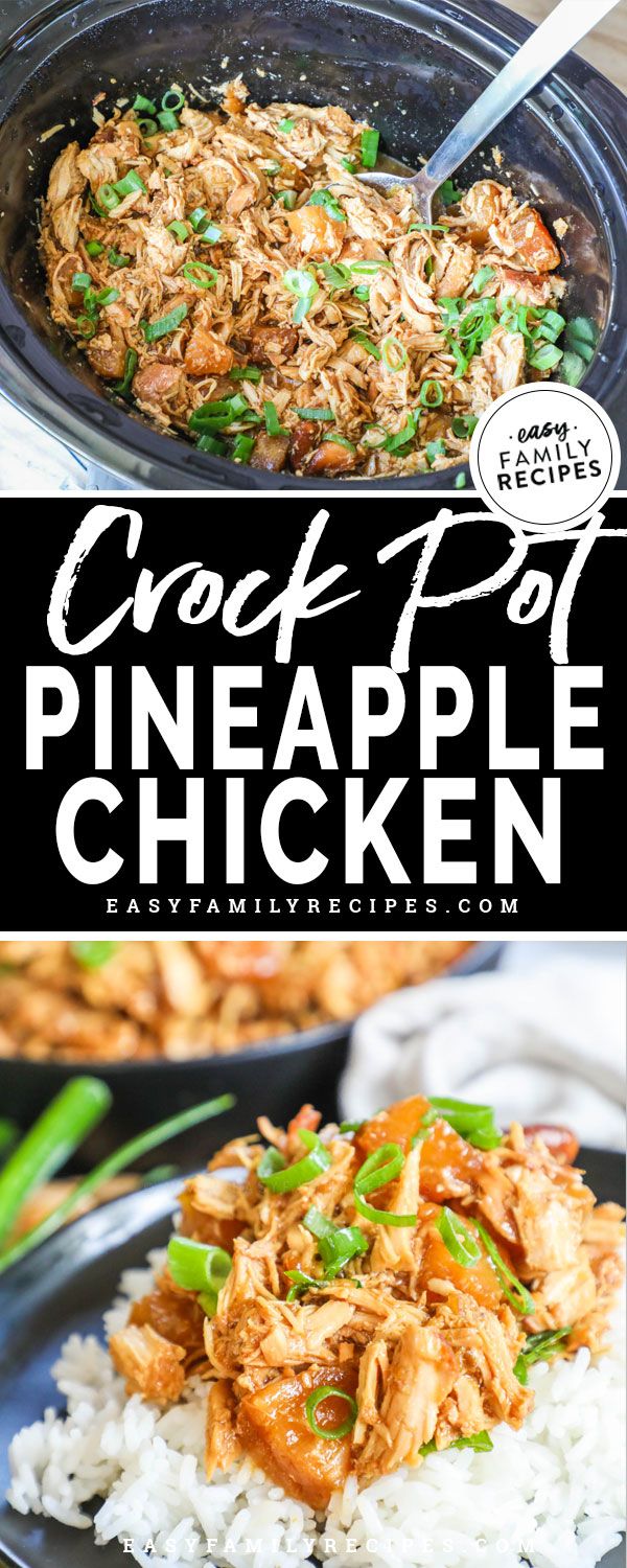 crock pot pineapple chicken is an easy and delicious dinner that's ready in under 30 minutes