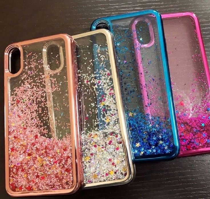 three iphone cases with glitter on them are for $ 7 99 and the price is $ 9