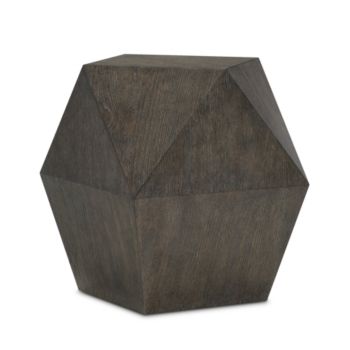 an octagonal wooden object on a white background