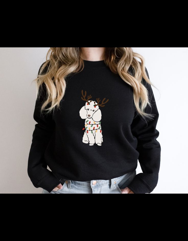 The cutest dog christmas sweatshirt for poodle lovers Dog Christmas, Christmas Aesthetic, Christmas Dog, Christmas Sweatshirts, Marketing And Advertising, The Cutest, Selling On Etsy, Sell On Etsy, Unique Gifts