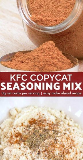 the ingredients to make kfc copycat seasoning mix