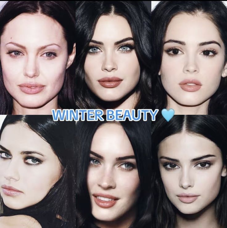 Winter Colour Palette, True Winter Makeup, Winter Palette, True Winter, Palette Makeup, Winter Makeup, Girl Thinking, Beauty Goals, Winter Beauty