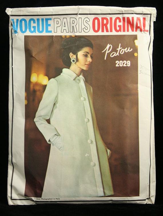 Jean Patou coat 60s Vogue, 1960s Vogue, Coat And Dress, Vintage Vogue Sewing Patterns, Jean Patou, Coat Pattern Sewing, Vogue Sewing, Vogue Sewing Patterns, Vogue Pattern