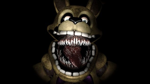 an animated animal with its mouth open and teeth wide open, in the dark background