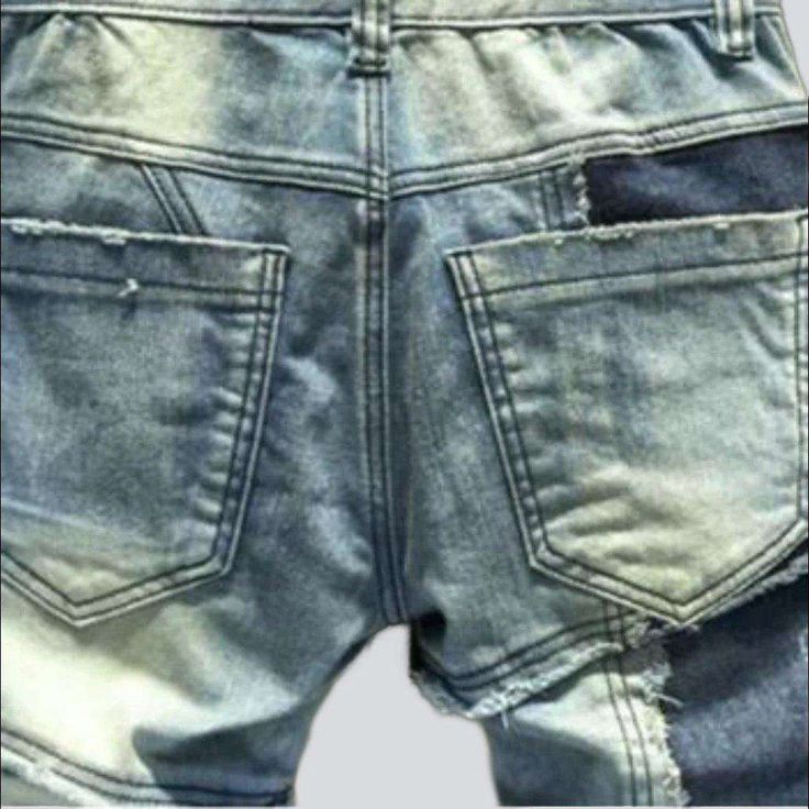 Introducing the 2023 Spring-Summer Collection's most stylish and iconic piece: the color block patchwork men's jeans! Perfect for streetwear. it features a mid-waist. skinny. and zipper & button closure. Crafted with timeless details. this piece will make you stand out wherever you go.Why You'll Love It: Street Style: Show off your cool and edgy fashion sense with this piece. designed to make a statement on the streets. Patchwork: Its unique patchwork design is sure to command attention. with a Patchwork Denim Blue Jeans For Streetwear, Denim Blue Patchwork Jeans For Streetwear, Medium Wash Patchwork Bottoms For Streetwear, Patchwork Medium Wash Bottoms For Streetwear, Denim Bottoms With Patches For Streetwear, Dark Wash Patchwork Bottoms For Streetwear, Patchwork Dark Wash Bottoms For Streetwear, Patchwork Denim Cargo Jeans For Streetwear, Summer Streetwear Patchwork Jeans