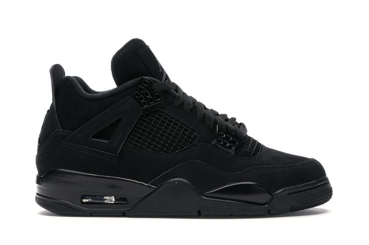 Jordan 4 Retro Black Cat (2020) - CU1110-010 Jordan 4’s, Jordan 4 Black, Jordan 4s, Jordan Shoes Retro, Jordan 4 Retro, Air Jordan 4, Air Jordan 4 Retro, Air Jordan 3, Swag Shoes