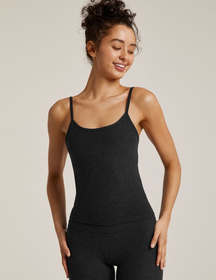 Spacedye Truly Tank | Beyond Yoga Casual Stretch Activewear With Straps, Summer Tank Activewear With Adjustable Straps, Summer Yoga Activewear With Spaghetti Straps, Sporty Stretch Camisole For Everyday Wear, Casual Stretch Activewear With Adjustable Straps, Stretch Spaghetti Strap Athleisure Top, Athleisure Spaghetti Strap Workout Tops, Tank Strap Activewear For Everyday Summer Use, Seamless Spaghetti Strap Athleisure Activewear