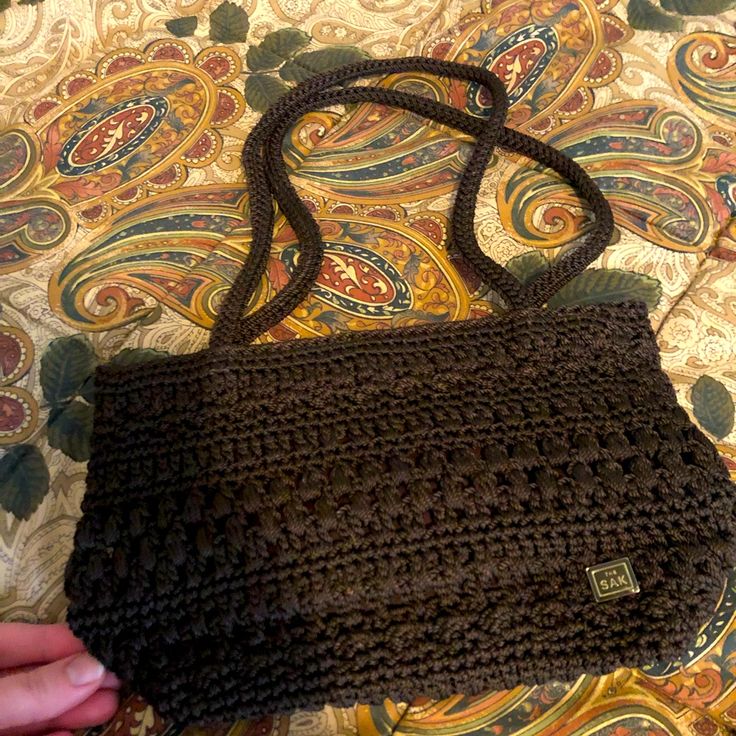 Like Brand New. The Sak Brown Small Handbag. Woven/Knit. Casual Crochet Bag For On-the-go, Casual Rectangular Crochet Bag For On-the-go, Brown Knitted Bag For Everyday Use, Brown Knitted Rectangular Shoulder Bag, Casual Brown Knitted Bags, Brown Crochet Rectangular Bag For On-the-go, Brown Rectangular Crochet Bag For On-the-go, Brown Knitted Rectangular Bag, Brown Crochet Shoulder Bag For On-the-go