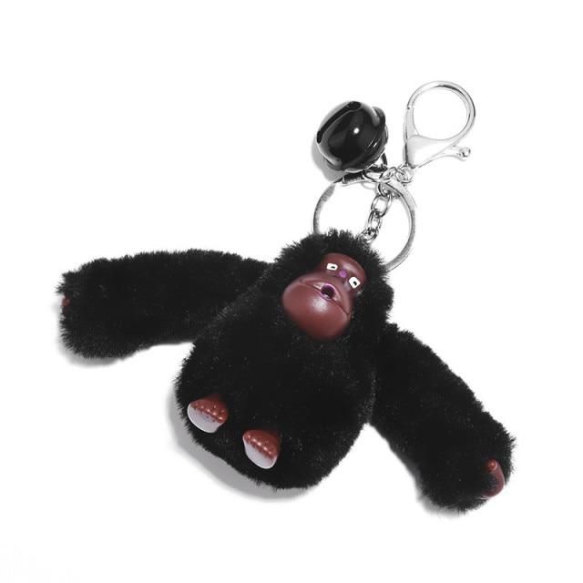 New Plush Fluffy Gorilla key chains - Plushie Depot Plushy Depot Cute Black Keychain At Cheap Price, Cute Black Keychains At Cheap Price, Key Chains Fluffy, Cheap Black Keychain With Key Leash, Cute Cheap Black Keychains, Cheap Cute Black Keychains, Cheap Black Keychains With Key Clip, Safety Keychain Black, Creepy Key Chain