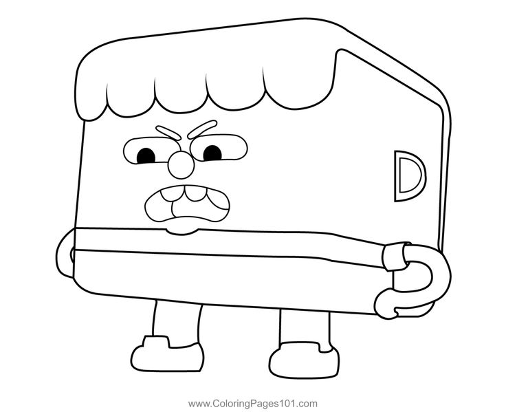 an angry cartoon character holding a large piece of paper