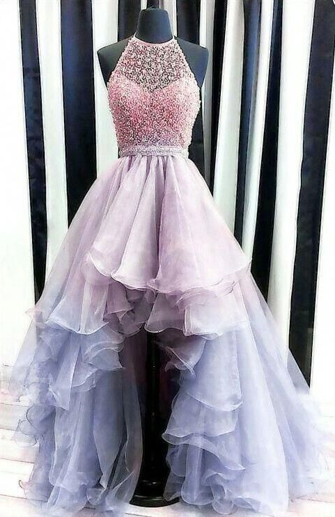 Chic Formal Dress, Halter Prom Dresses, Formal Dresses For Teens, Gaun Fashion, Prom Dresses Modest, Beaded Prom Dress, Cute Prom Dresses, Pretty Prom Dresses, Grad Dresses