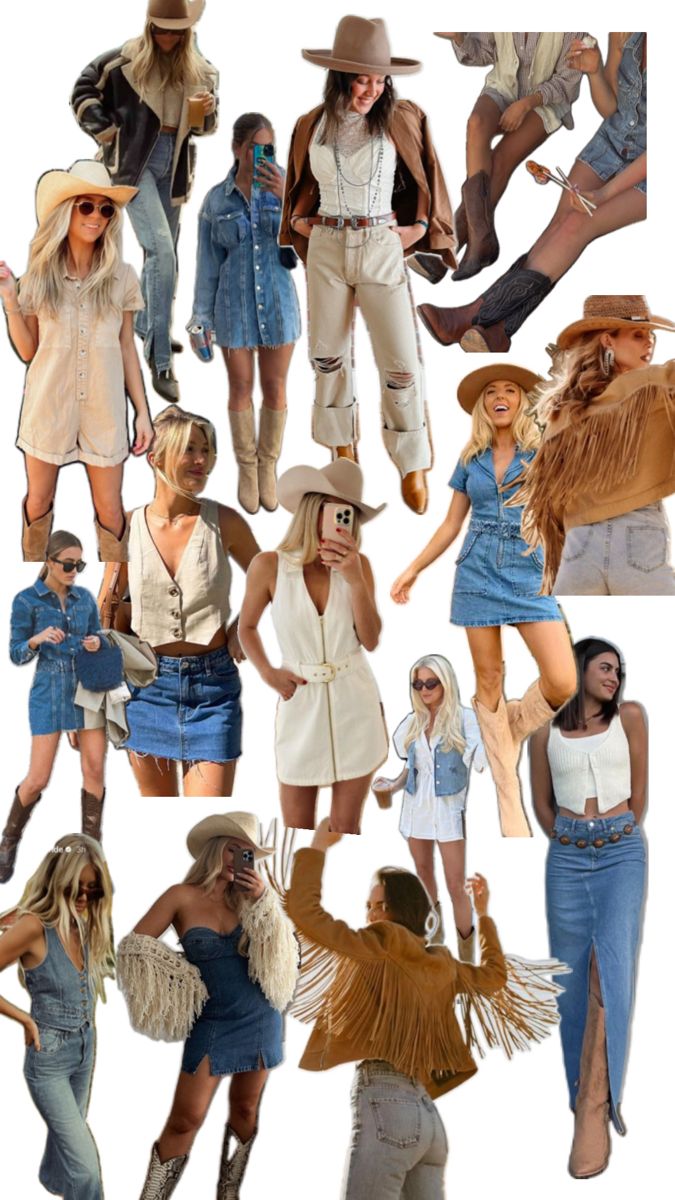 Stampede Outfit, Nashville Style Outfits, Country Outfits Women, Cowgirl Bachelorette, Look Festival, Country Style Outfits, Looks Country, Bachelorette Party Outfit, Nashville Outfits