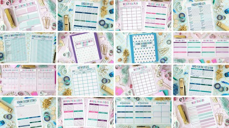 Free Organizing Printables