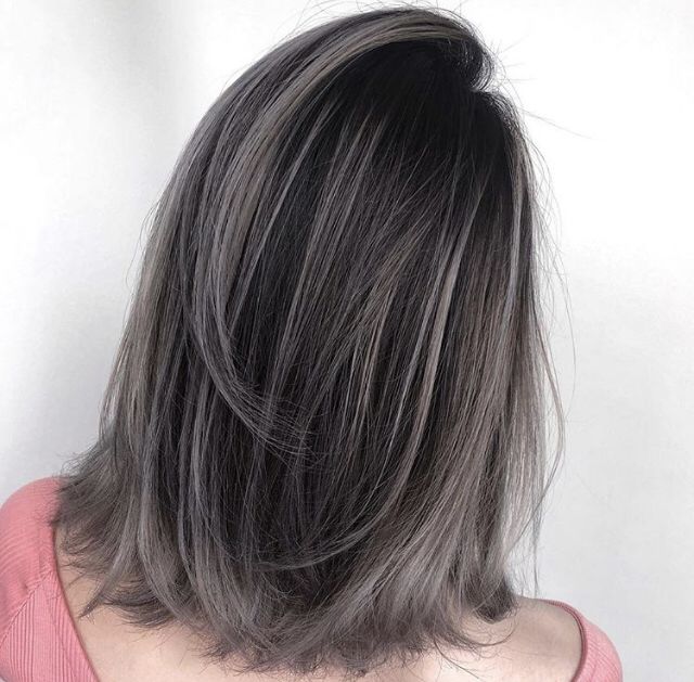 Gray Highlights Brown Hair, Black Hair Balayage, Perfect Hair Color, Ash Hair Color, Hair Color Options, Hair Color Streaks, Blending Gray Hair, Beautiful Hair Color, Gray Hair Highlights