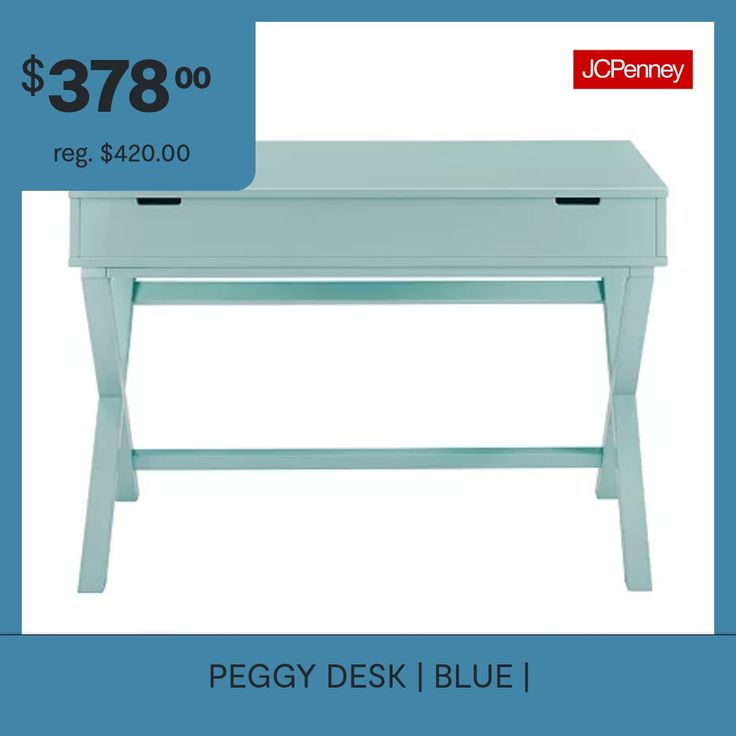 Desk Type: Writing DeskFeatures: Quick ShipJoinery: ScrewedManufacturer Warranty: 180 Day Parts LimitedShape: RectangleTools Required: Allen Wrench (included), Phillips Screwdriver (not Included)Measurements: 20 Depth/Inches, 42 Width/Inches, 30.25 Height/InchesMaximum Weight Limit: 200 LbsWeight (lb.): 56 LbAssembly: Assembly RequiredFinish: PaintedFrame Content: 100% WoodTop Material: WoodCare: Wipe CleanDecor Styles: Traditional, Transitional, FarmhouseEstimated Assembly Time: 15 MinutesMate… Desk Blue, Office Furniture Desks, Type Writing, Allen Wrench, Phillips Screwdriver, Office Furniture Desk, Home Desk, Office Furniture, Dorm Room