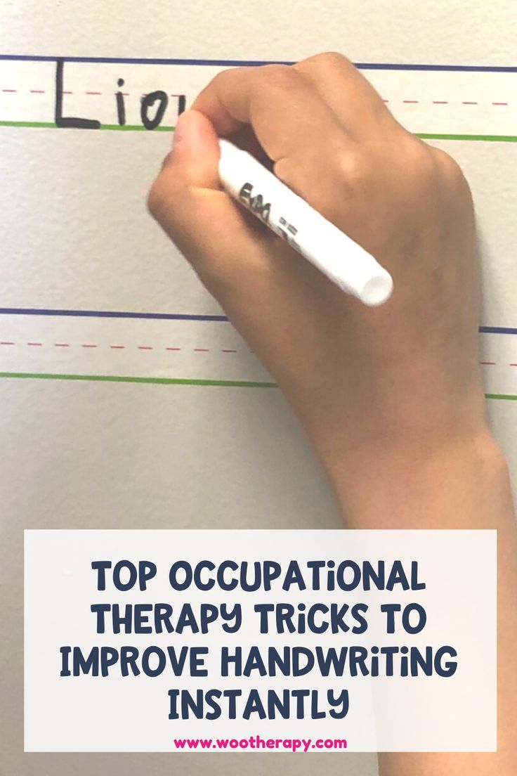 a hand writing on a piece of paper with the words top occupational therapy tricks to improve handwriting instantly