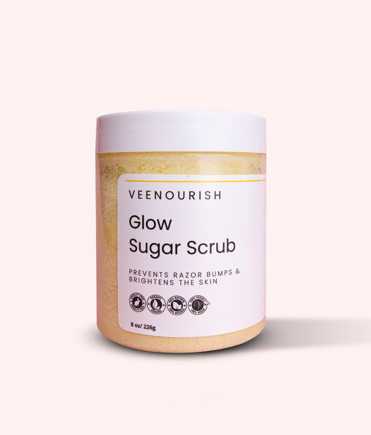 -Glow Sugar Scrub- – Veenourish Turmeric Oil, Dark Underarms, Razor Bumps, Even Out Skin Tone, Clean Ingredients, Uneven Skin, Skin So Soft, Body Skin, Clean Beauty