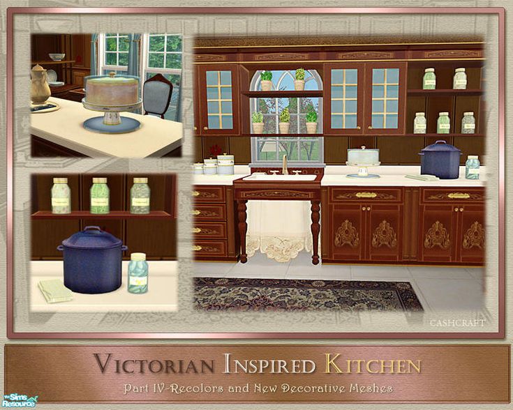 the victorian inspired kitchen is clean and ready for us to use in their home decor