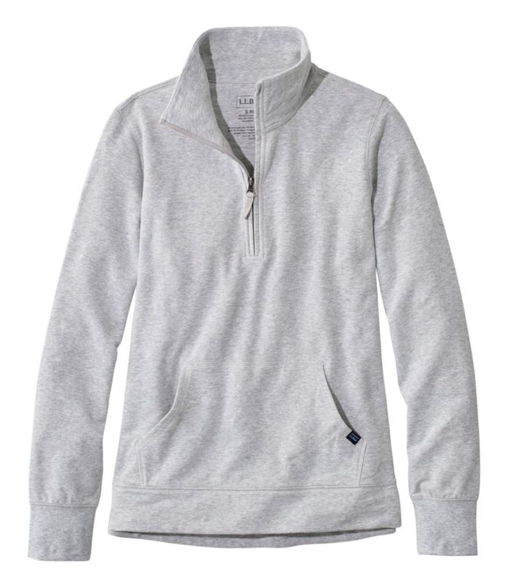 This quarter-zip sweatshirt lives up to its name a" our much-loved french terry is smooth on the outside and softly looped on the inside for wonderful texture and all-day comfort. Slightly Fitted: Softly shapes the body. Falls at hip. In a midweight blend of 95% cotton and 5% spandex that feels substantial and offers great coverage. Machine wash and dry. Kangaroo pocket. Slightly shaped hem is longer in the back. Imported. Classy Athleisure Outfits, Classy Athleisure, Athleisure Capsule Wardrobe, Athleisure Winter, 2023 Outfits, Classy Yet Trendy, Trendy Hoodies, Fall Clothing, Athleisure Fashion