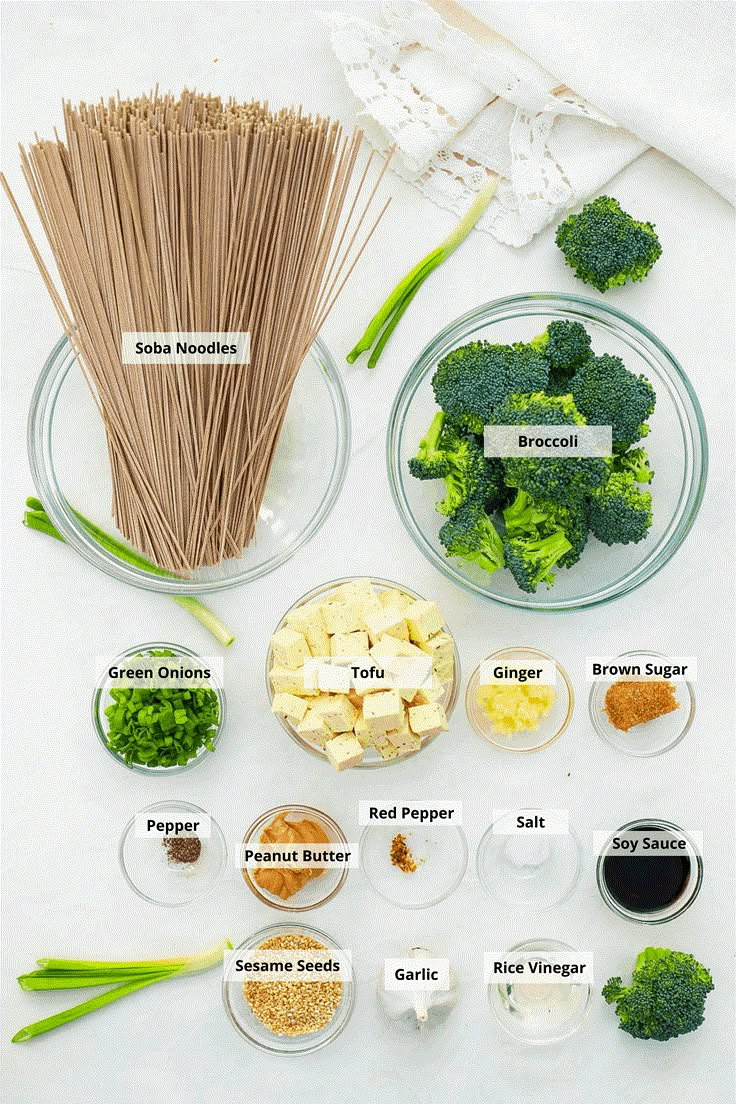 broccoli and other ingredients are shown in bowls