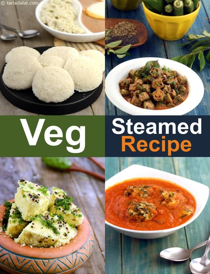 the cover of vegan steamed recipe with pictures of different foods in bowls and spoons