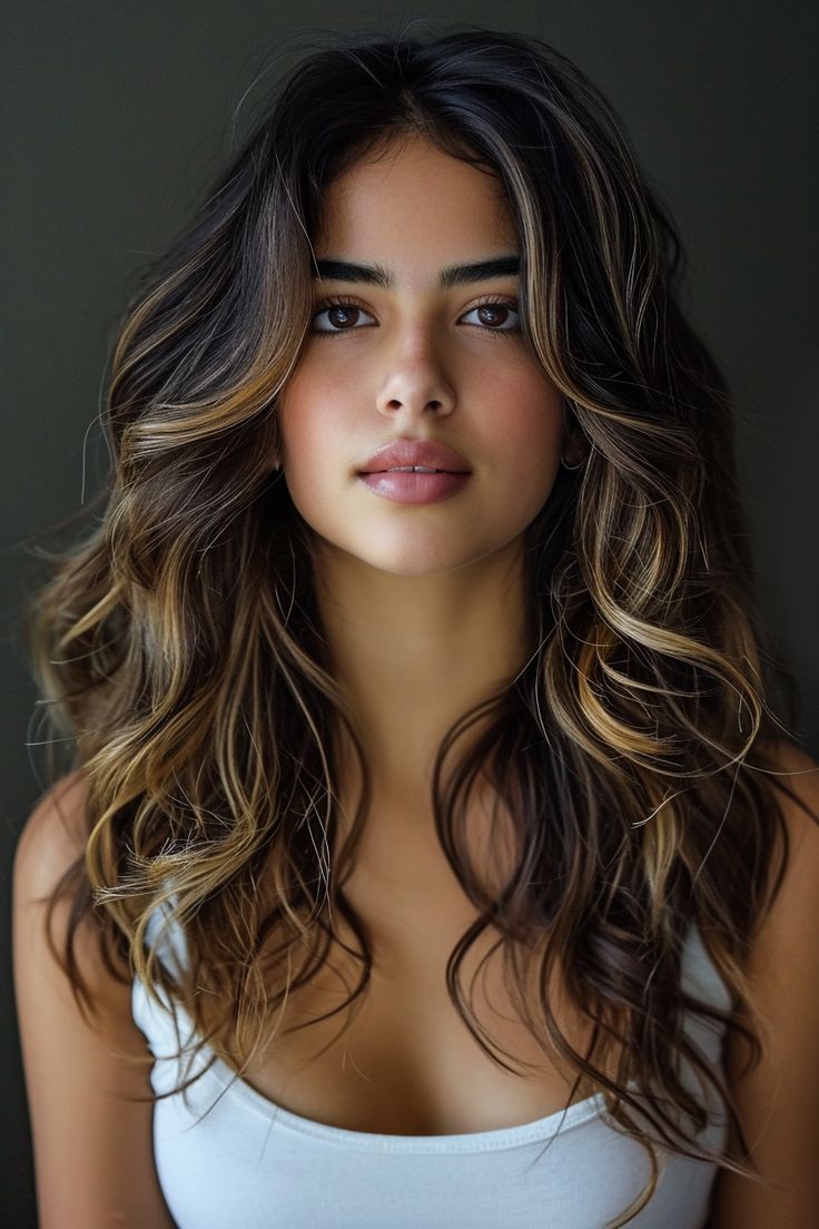 92+ Gorgeous Dark Brown Hair with Highlights Ideas! Rambut Brunette, Chocolate Brown Hair, Brown Hair Balayage, Brown Hair With Highlights, Summer Hair Color, Dark Brown Hair, Summer Hair, Hair Color Trends, Brunette Hair