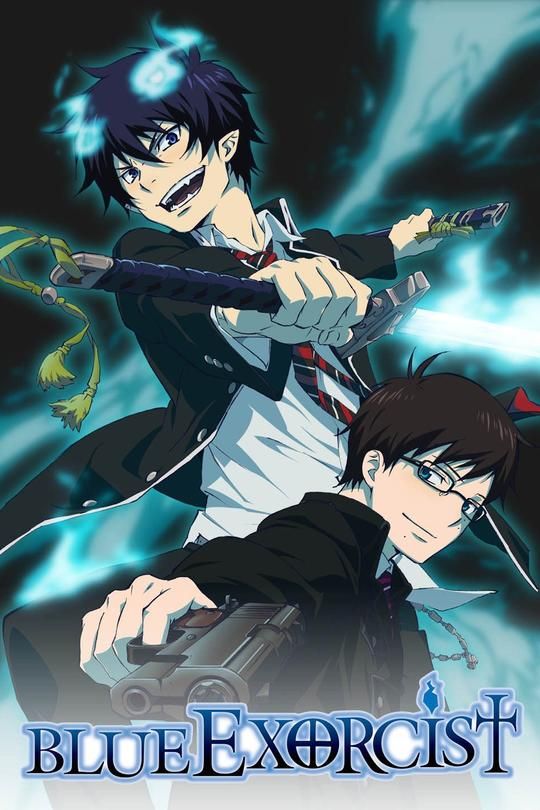 blue exorcist anime poster