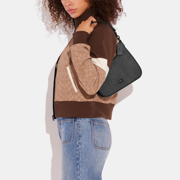 The perfect combination of modern minimalist design and understated sophistication our Hobo Crossbody is crafted of durable scratch-resistant crossgrain leather. Finished with our Signature hardware the sleek style features a Signature canvas multifunction pocket and an open interior with space for your phone wallet and other essentials. The versatile design comes with three straps: Carry it by the top handle or switch out your look and wear with the leather or lightweight webbing strap for shou Coach Shoulder Bag With Zipper In Coated Canvas, Coach Shoulder Bag With Zipper Closure In Coated Canvas, Modern Coated Canvas Shoulder Bag With Zipper Closure, Modern Coated Canvas Shoulder Bag With Zipper, Modern Coated Canvas Shoulder Bag For On-the-go, Modern Coated Canvas Satchel Shoulder Bag, Modern Bags With Zipper Closure In Coated Canvas, Modern Bags With Zipper In Coated Canvas, Modern Bags In Coated Canvas With Zipper Closure