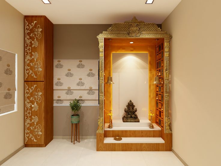 a room that has a buddha statue in it