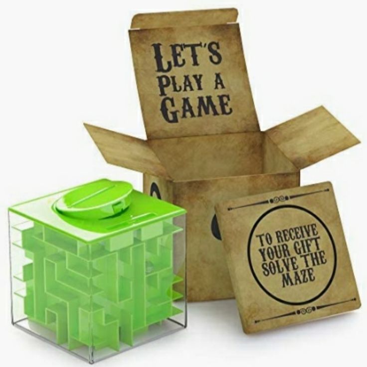 an open cardboard box with a game in it