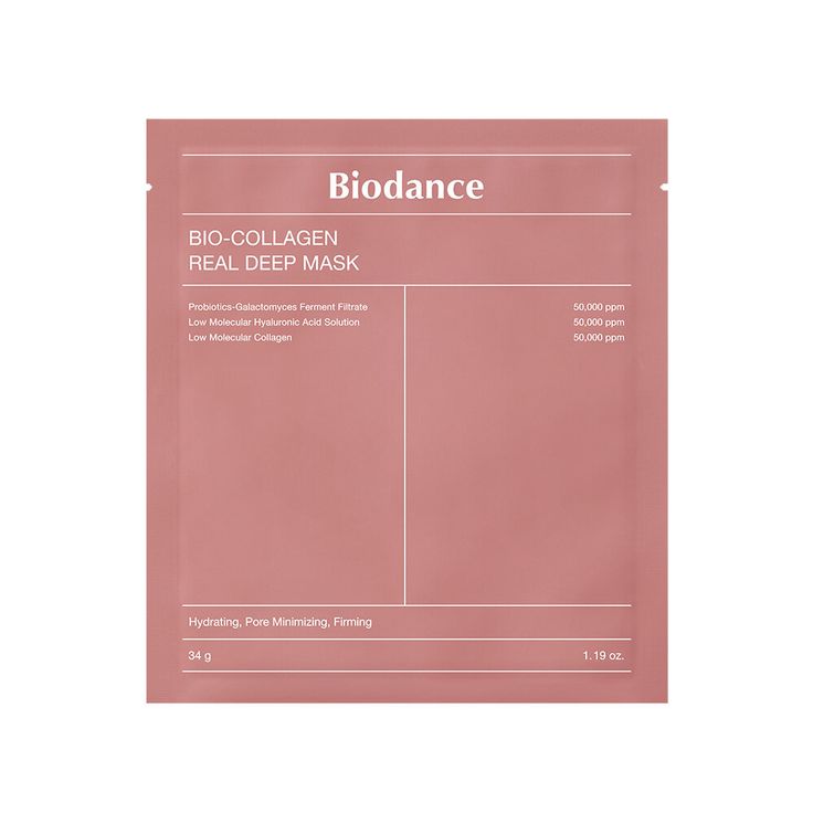 BIODANCE Bio-Collagen Real Deep Mask Sheet 1P  | OLIVE YOUNG Global Sunscreen For Sensitive Skin, Collagen Mask, Olive Young, Reduce Pores, Marine Collagen, Skin Care Steps, Shrink Pores, Sheet Mask, How To Apply Makeup