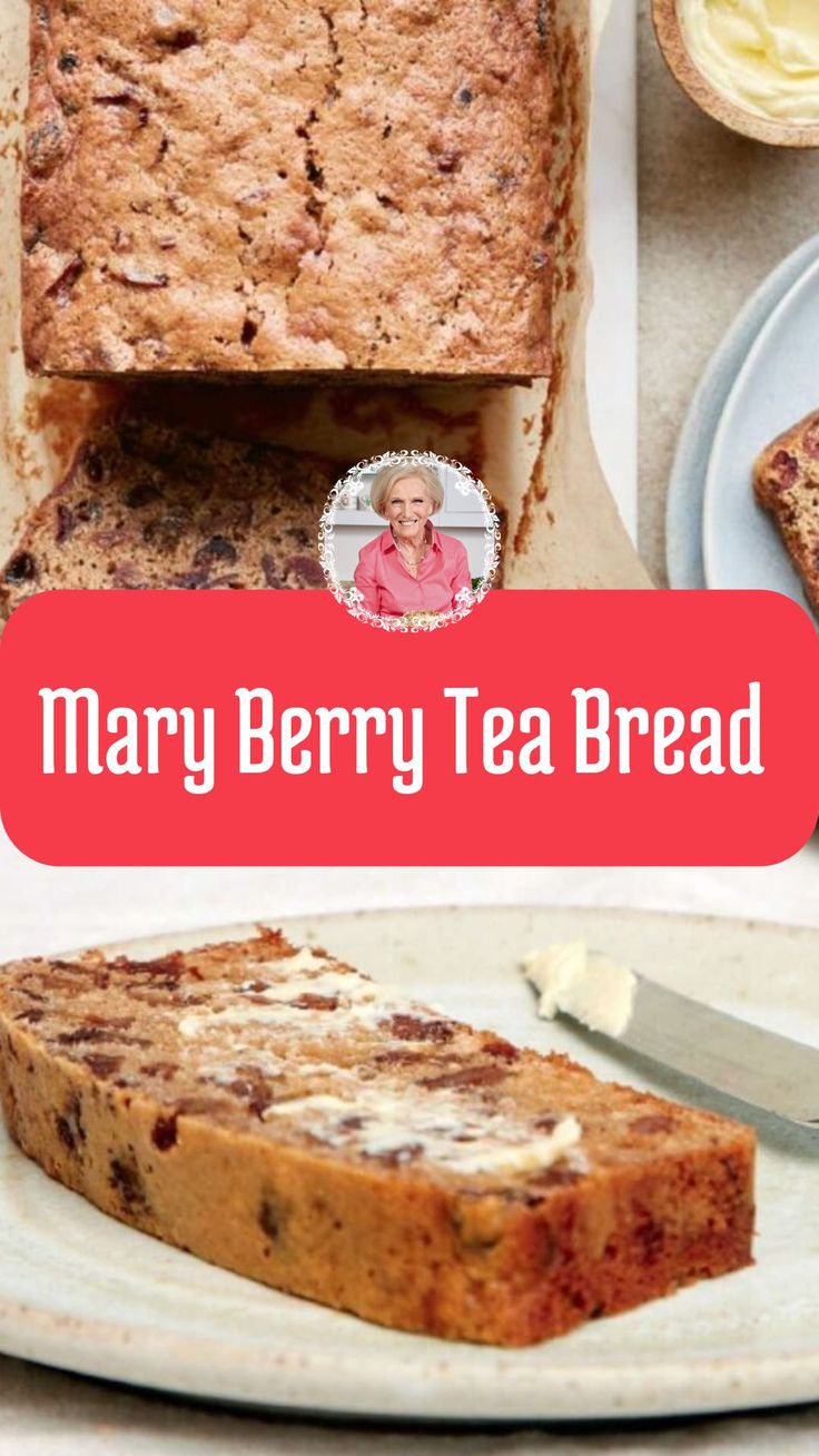 Mary Berry Tea Bread Cold Tea Fruit Cake, Tea Loaf Recipe Mary Berry, Tea Bread Recipes, Mary Berry Desserts, Mary Berry Baking, Berry Bread, British Baking Show Recipes, Mary Berry Recipes, Berry Desserts