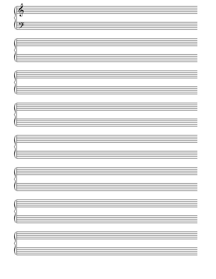 sheet music with musical notes in the middle