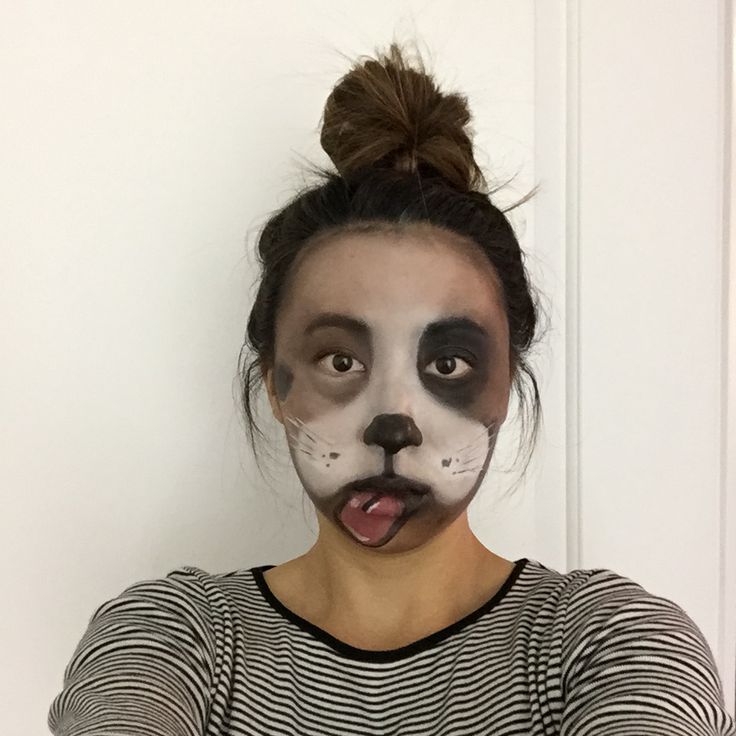 Puppy Dog Makeup Dog Makeup Women, Dog Halloween Makeup, Face Paint Halloween Women, Puppy Dog Makeup, Dog Face Paint, Make Up Costume, Face Paint Halloween, Dog Face Paints, Dog Makeup