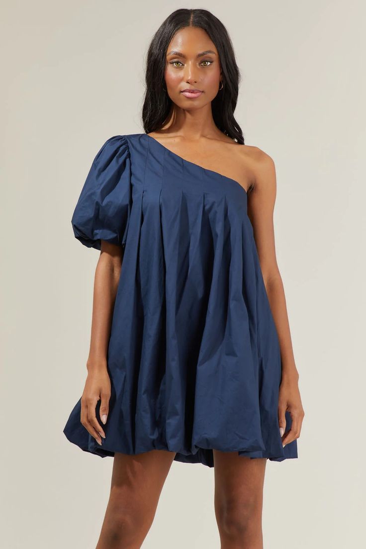 Loraine Bubble Mini Dress – Sugarlips Bubble Dress, Bubble Sleeve, Simple Chic, Strappy Heels, Cotton Dresses, Trendy Fashion, Sleeve Styles, The One, Clutch Bag