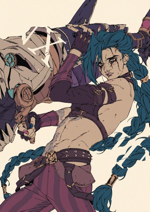 You're Perfect, Jinx League Of Legends, League Of Legends Characters, Lol League Of Legends, Art Reference Poses, Pretty Art, Blue Hair, League Of Legends, Drawing Inspiration