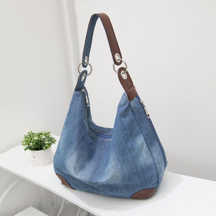 Brand Name: BottevenShape: Casual ToteHandbags Type: Shoulder BagsMain Material: DenimClosure Type: zipperHardness: SOFTExterior: Solid BagStyle: CasualLining Material: PolyesterOccasion: VersatileGender: WOMENPattern Type: SolidNumber of Handles/Straps: SingleInterior: Cell Phone PocketInterior: Interior Slot PocketInterior: Interior Zipper PocketDecoration: NONEItem Type: Handbags Tas Denim, Jean Purses, Denim Handbags, Denim Purse, Denim Shoulder Bags, Jean Large, Denim Tote Bags, Denim Tote, Canvas Crossbody Bag