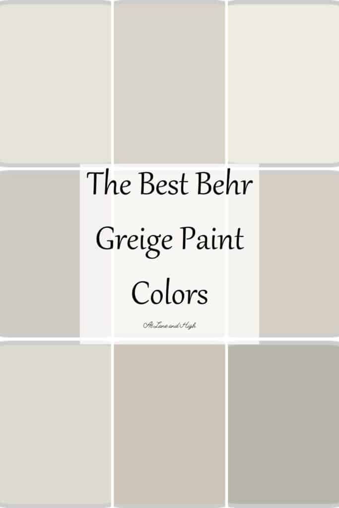 the best behr greige paint colors