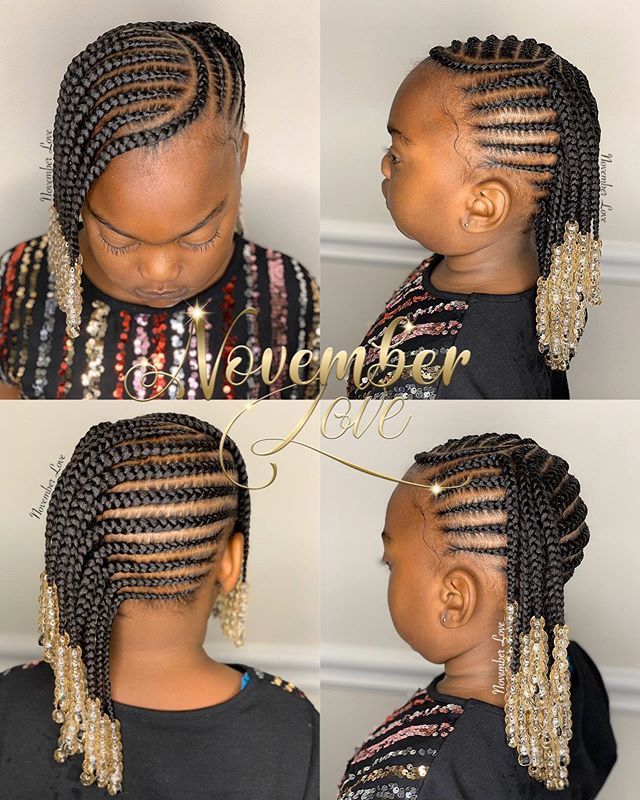 Cool Braided Hairstyles, November Love, Braids And Beads, Daughter Hairstyles, Toddler Braided Hairstyles, Kids Style Hair, Braided Hairstyles For Kids, Kids Braids, Lil Girl Hairstyles