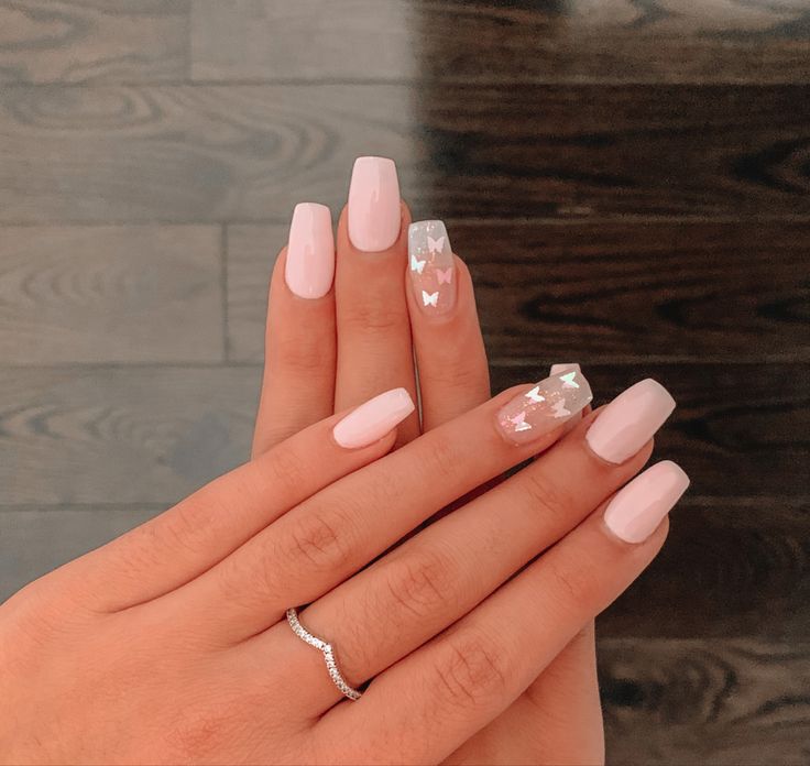 Butterfly Nails, Spring Acrylic Nails, Food Appetizers, Colorful Nails, Cute Acrylic Nail Designs, Simple Acrylic Nails, Chicken Dips, Classy Acrylic Nails, Cute Gel Nails