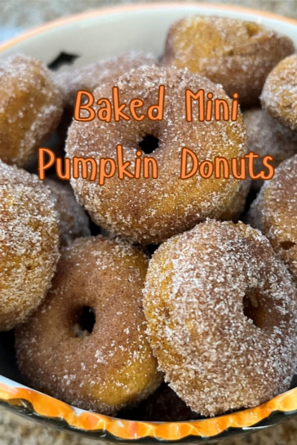 Baked mini pumpkin donuts are little nuggets of pumpkin goodness rolled in cinnamon sugar. Mini Pumpkin Donuts Baked, Cinnamon Mini Donut, Mini Cupcake Pan, Mini Doughnuts, Pumpkin Roll, Donut Holes, Cupcake Pan, Mini Donuts, Fall Treats