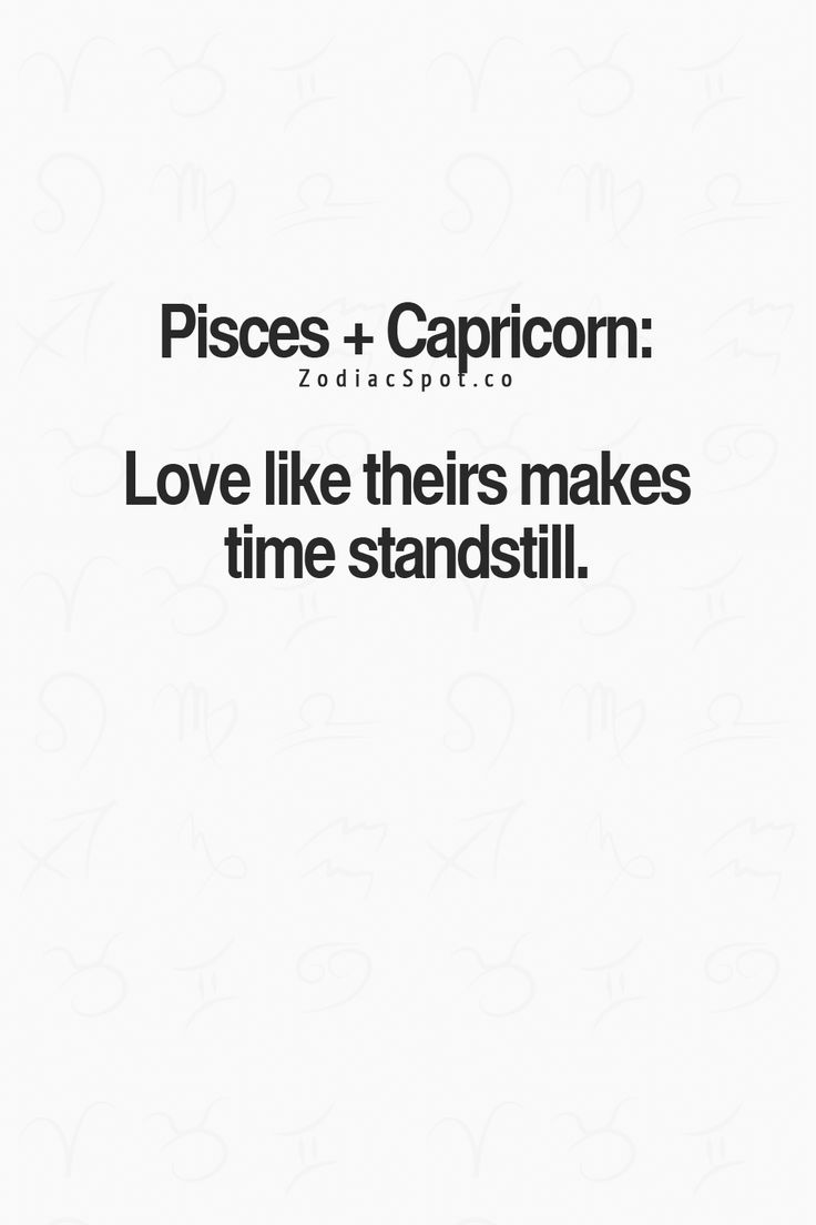 a white poster with the words pieces + capricon love like their makes time stand still