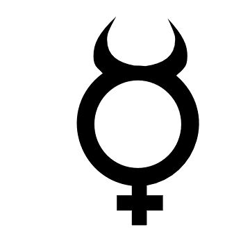 the male and female symbol is shown in black