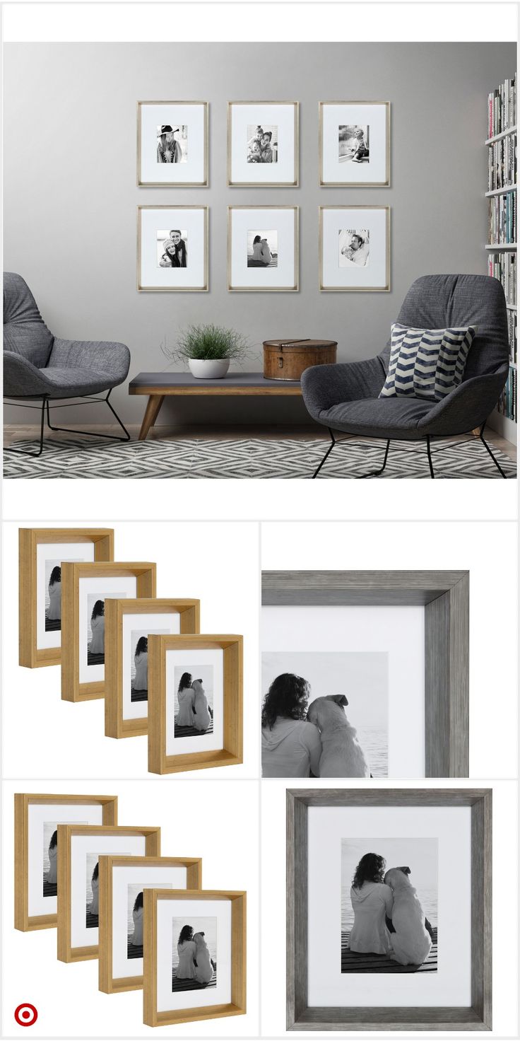 a living room filled with furniture and pictures