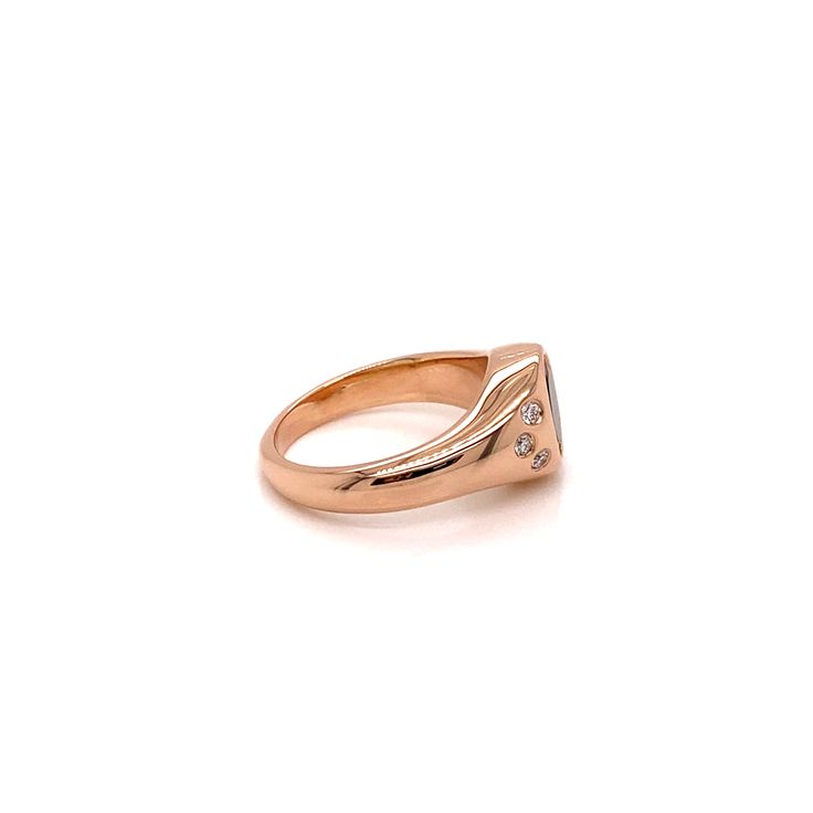 This stunning rose gold morganite and diamond ring is a modern update on the classic signet pinky ring. Featuring a beautiful peach hued oval morganite and 6 sparkling white diamonds all bezel set in a high polished rose gold setting, this ring adds some elevated glamor and a modern refresh to the classic pinky ring. All our gemstones are carefully selected for their color and quality of gemstone. Designed and Handcrafted in NYC by our team of master jewelers. US size 6- Free Sizing available. C Luxury Oval Rose Gold Signet Ring, Luxury Rose Gold Oval Signet Ring, Classic Rose Gold Diamond Topaz Ring, Classic Rose Gold Topaz Ring With Diamond, Formal Rose Gold Diamond Signet Ring, Classic Rose Gold Topaz Ring, Classic Rose Gold Topaz Ring For Formal Occasions, Classic Rose Gold Topaz Ring For Formal Events, Rose Gold Signet Ring With Rose Cut Diamonds