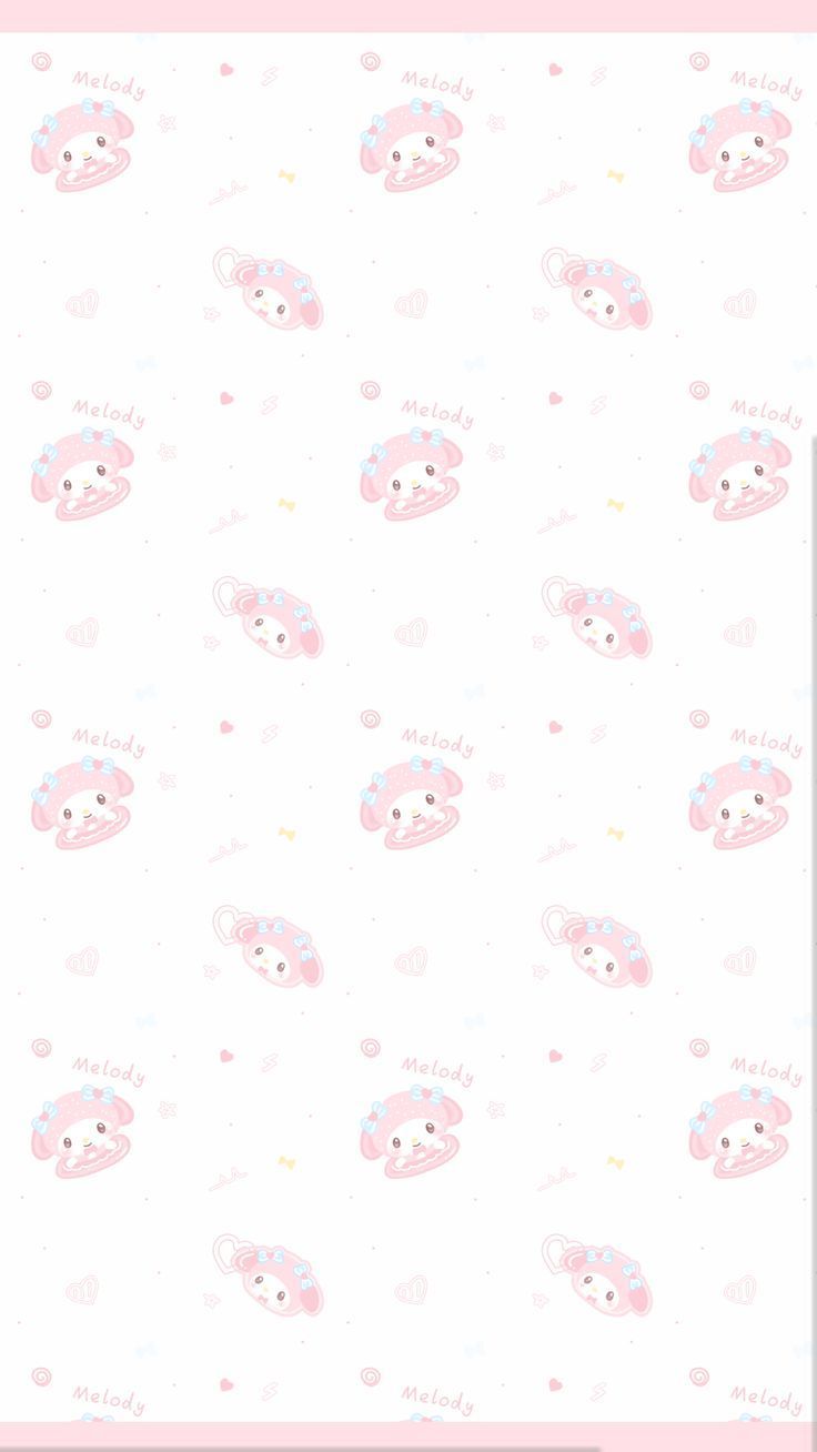 a white background with pink teddy bears on it