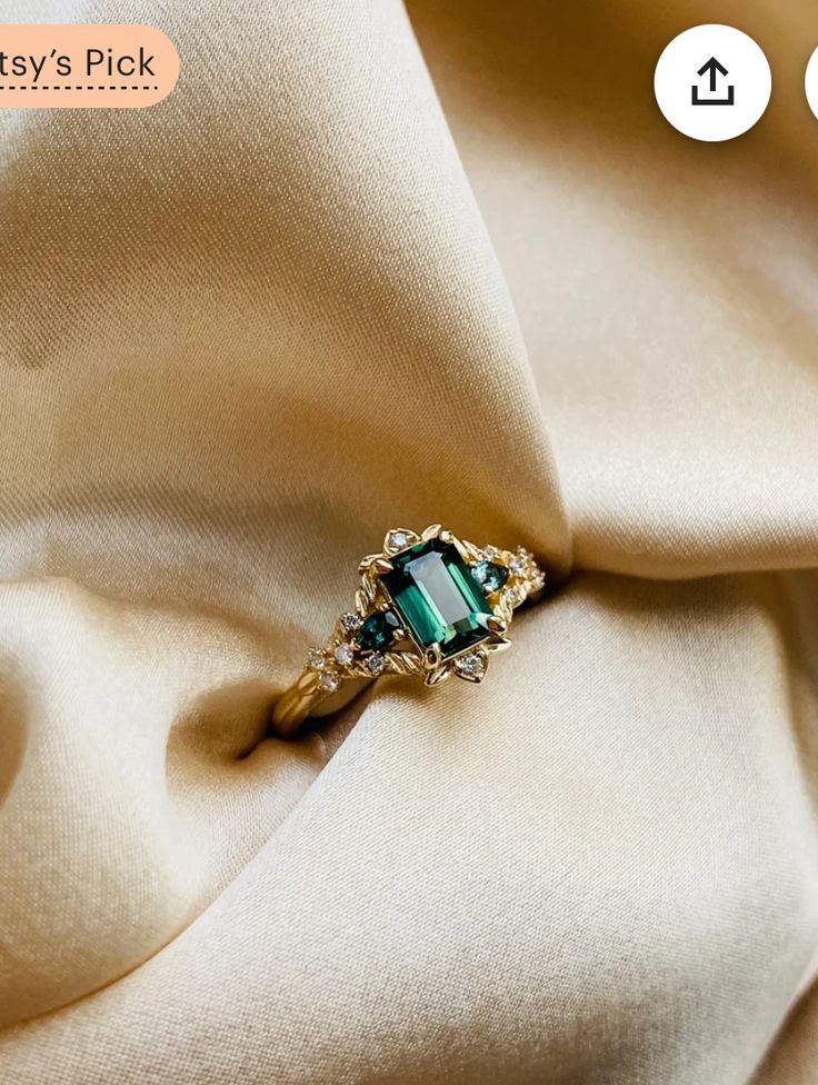 an image of a ring on the fabric