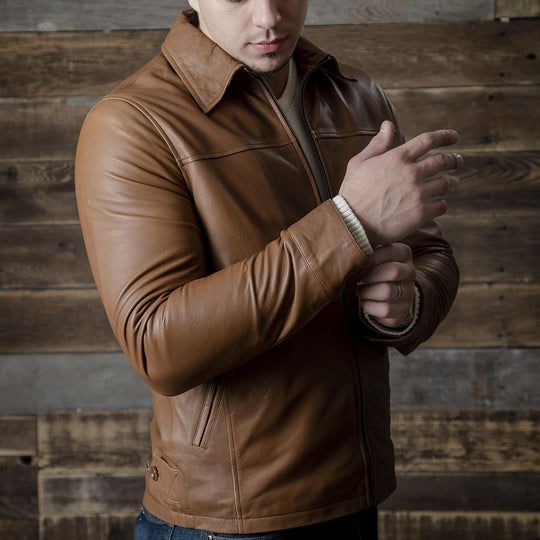 Introducing Brown Washed-Off Leather Trucker Jacket – a masterful fusion of rugged sophistication and timeless style. Crafted for the discerning man who appreciates quality, this jacket stands as a testament to the artistry of leather craftsmanship. The brown washed-off color is not merely a hue; it's a narrative etche Leather Trucker Jacket, Men Closet, Leather Industry, Denim Trucker Jacket, Lumberjack, Every Man, Trucker Jacket, Leather Care, Modern Man